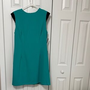 Donna Morgan Teal Sleeveless Dress